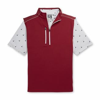 Men's Footjoy Golf Vest Red NZ-439672